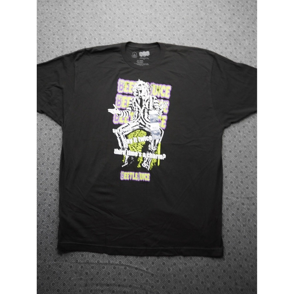 Beetlejuice Graphic T-Shirt Black Size 3XL - HALLOWEEN - SPOOKY - EXCELLENT